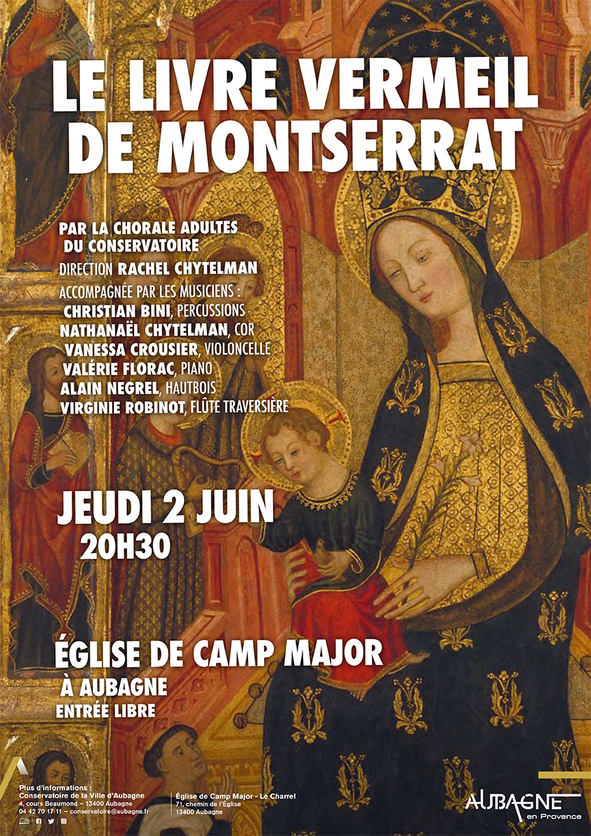 Affiche du concert "Le livre vermeil de Montserrat" - Agrandir l'image, .JPG 946 Ko (fenêtre modale)