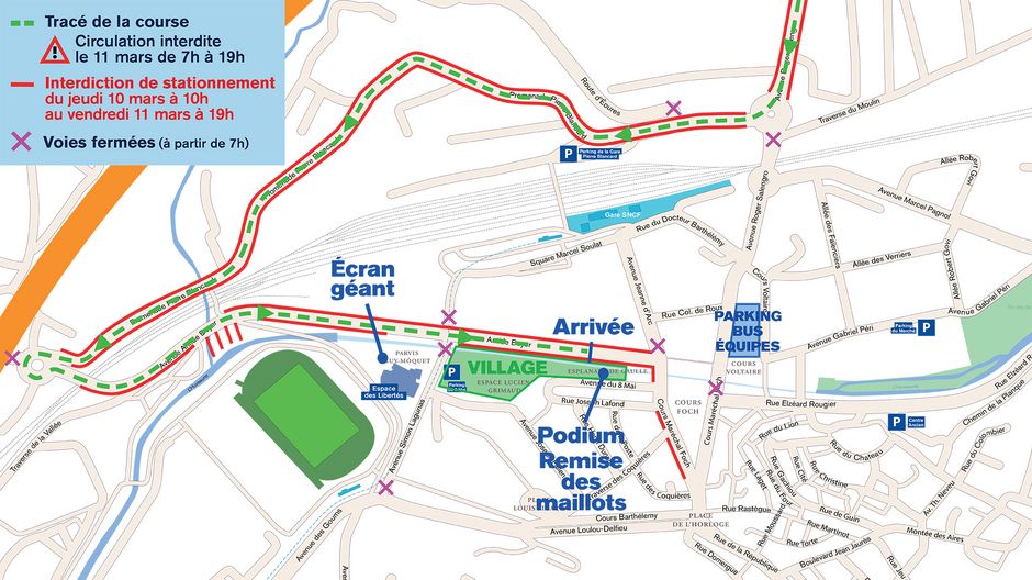 Plan de l'arrivée à Aubagne. - Agrandir l'image, .JPG 1 Mo (fenêtre modale)
