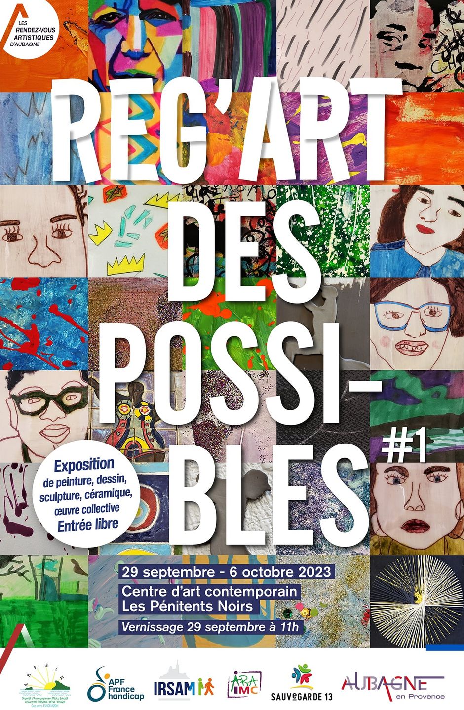 Reg'Art des Possibles, du vendredi 30 septembre au vendredi 6 octobre 2023 au Centre d'art Les Pénitents Noirs à Aubagne - Agrandir l'image, .JPG 664 Ko (fenêtre modale)