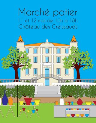 Marché potier les 11 et 12 mai 2024 au château des Creissauds à Aubagne - Agrandir l'image, .JPG 437 Ko (fenêtre modale)