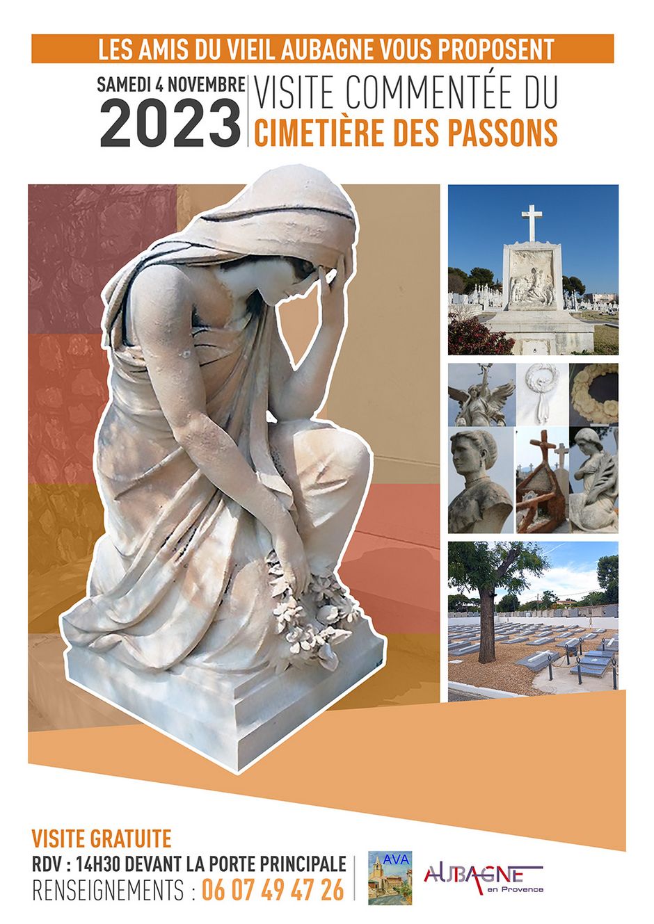 Visite du cimetière des Passons le samedi 4 novembre 2023 - Agrandir l'image, .JPG 423 Ko (fenêtre modale)